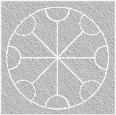 Roman wheel pattern